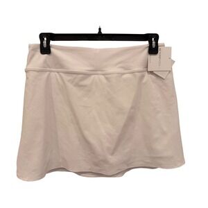 Beyond Yoga Womens White Tennis Skirt‎ Athleisure Skort XL NWT